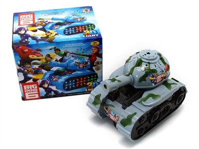 B/O TANK W/3D PROJECTION & MUSIC & BUMP AND GO GRAY/BLUE - HP1066046