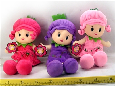 PLUSH DOLL PINK/PURPLE/ROSE RED - HP1066712