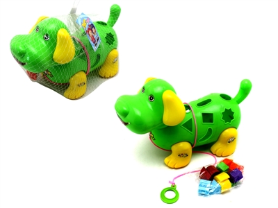 PUSH & PULL DOG YELLOW/GREEN - HP1067120