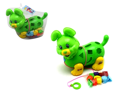 PUSH & PULL RABBIT YELLOW/GREEN - HP1067122