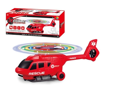 B/O CARTOON PLANE W/LIGHT & MUSIC & BUMP AND GO ，RED - HP1067995