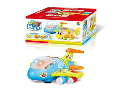 B/O PLANE W/LIGHT & MUSIC & BUMP AND GO ,BLUE/YELLOW - HP1067999