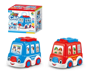 B/O BUMP & GO CAR W/LIGHT & MUSIC RED/BLUE - HP1068001