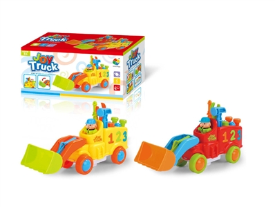 B/O BUMP & GO TRUCK W/LIGHT & MUSIC RED/YELLOW - HP1068002