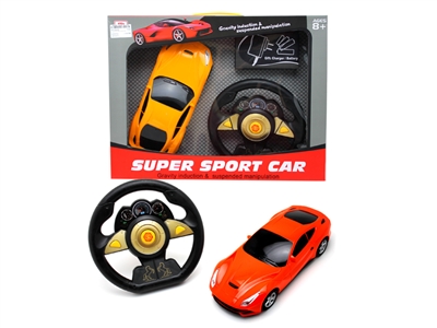 1:16 SCALE R/C CAR W/LIGHT INCLUDE BATTERY RED/YELLOW/ORANGE - HP1068355