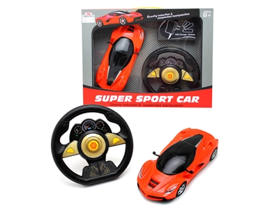 1:16 SCALE R/C CAR W/LIGHT RED/YELLOW/ORANGE - HP1068356
