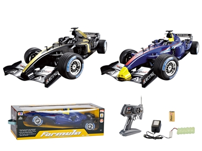 1：10 R/C CAR W/LIGHT & CHARGER BLACK/BLUE - HP1068386