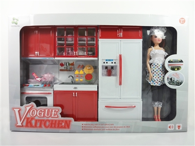 KITCHEN SET W/LIGHT & MUSIC INCLUDE BATTERY 2ASST - HP1068674