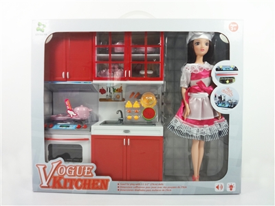 KITCHEN SET W/LIGHT & MUSIC INCLUDE BATTERY 2ASST - HP1068677