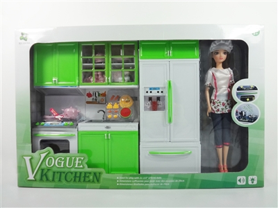 KITCHEN SET W/LIGHT & MUSIC INCLUDE BATTERY 2ASST - HP1068687