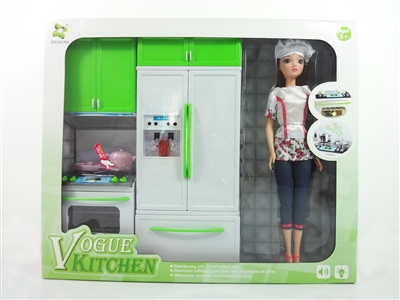 KITCHEN SET W/LIGHT & MUSIC INCLUDE BATTERY 2ASST - HP1068690