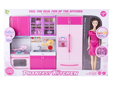 KITCHEN SET W/LIGHT & MUSIC INCLUDE BATTERY 2ASST - HP1068738