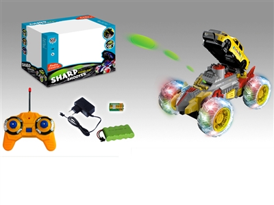 7 FUNCTION R/C SHARP SHOOTER CAR W/LIGHT & MUSIC - HP1068980