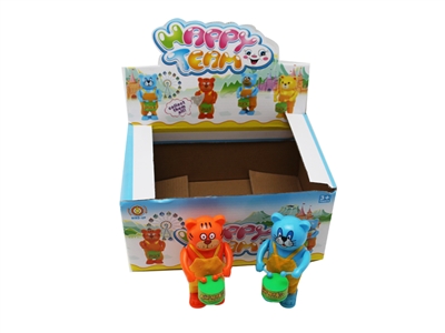WIND UP PLUSH ANIMAL 12PCS/DISPLAY BOX - HP1070010