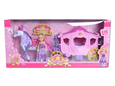B/O HORSE+CARRIAGE W/MUSIC & LIGHT - HP1070847