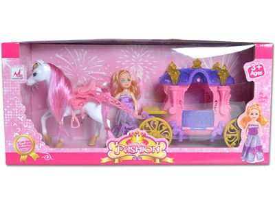 HORSE+CARRIAGE W/MUSIC & LIGHT - HP1070848