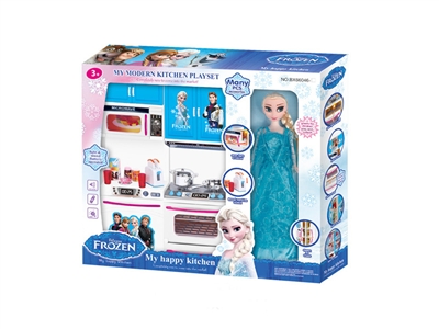 OVEN & MICROWAVE OVEN & DOLL W/LIGHT & MUSIC & 2*AAA BATTERIES - HP1070855