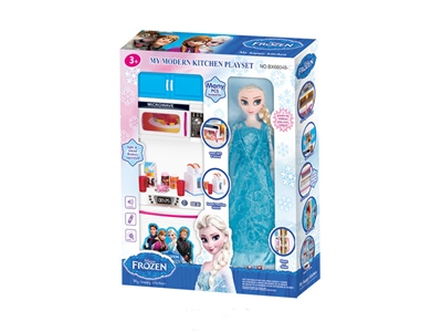 MICROWAVE OVEN+DOLL W/LIGHT & MUSIC & 3*AG13 BATTERIES - HP1070861