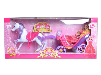HORSE+CARRIAGE W/MUSIC & LIGHT - HP1070866