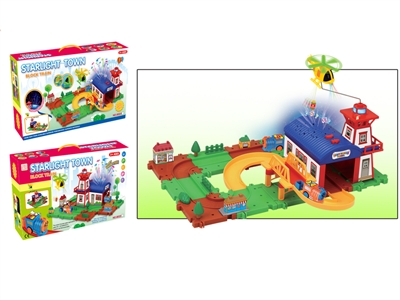 B/O TRAIN W/BUILDING BLOCK 44PCS W/LIGHT & MUSIC - HP1071013
