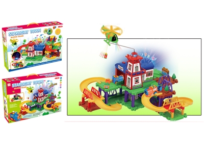 B/O TRAIN W/BUILDING BLOCK 69PCS W/LIGHT & MUSIC - HP1071022