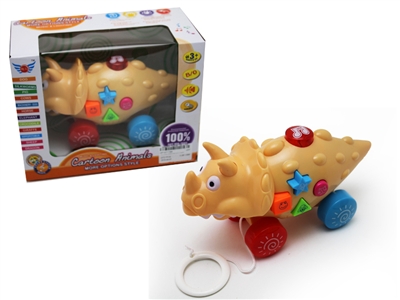 PULL & PUSH TRICERATOPS W/LIGHT & MUSIC - HP1071194