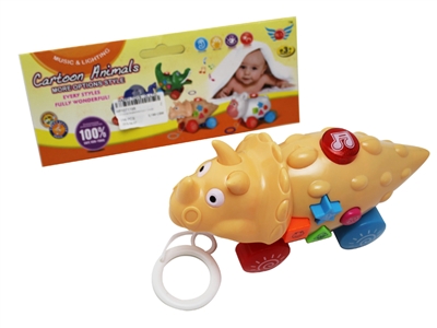PULL & PUSH TRICERATOPS W/LIGHT & MUSIC - HP1071198