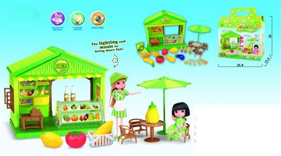 FRUIT SHOP W/MUSIC & LIGHT (27 PCS) - HP1071368