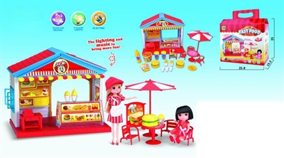 FASTFOOD RESTAURANT W/MUSIC & LIGHT (23 PCS) - HP1071369