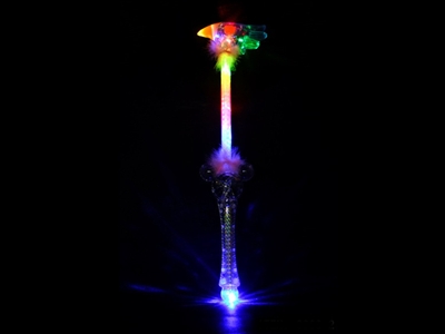FLSHING WAND W/MUSIC，3 COLOUR ASST - HP1072110