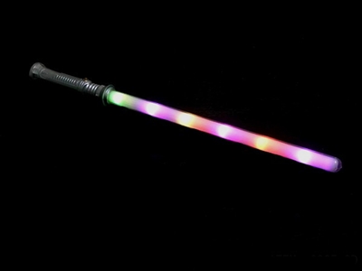 6 LED FLASHING WAND，SILVER HANDLE，DOUBLE FLASH - HP1072145