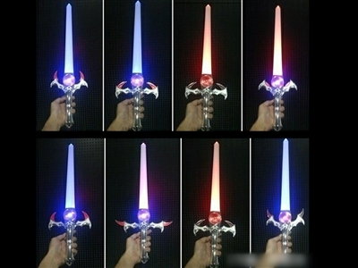 FLASHING SWORD，ELECTROPLATE HANDLE，5 LED，SPACE SOUND - HP1072183