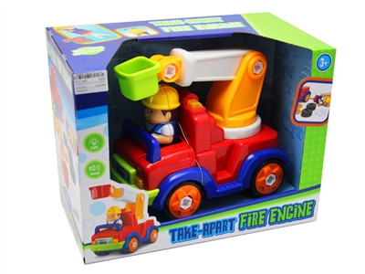 B/O ASSEMBLE FIRE FIGHTING TRUCK W/LIGHT & MUSIC - HP1072653