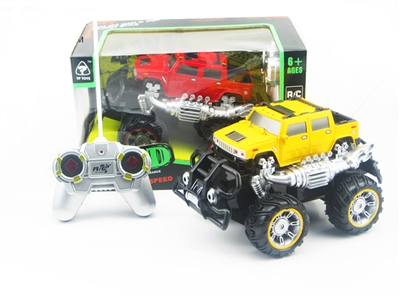 R/C 4 CHANNEL CAR W/LIGHT, NOT INCLUDED BATTERY RED/YELLOW - HP1073205