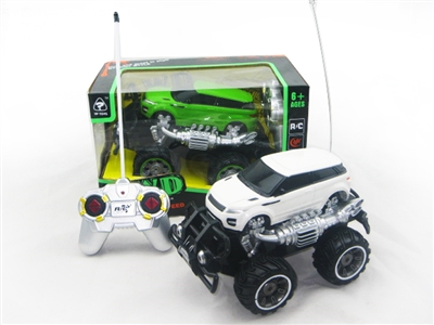 R/C 4 CHANNEL CAR W/LIGHT, NOT INCLUDED BATTERY GREEN/WHITE - HP1073208