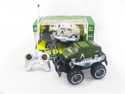 R/C 4 CHANNEL CAR W/LIGHT, NOT INCLUDED BATTERY ARMY GREEN/DESERT YELLOW - HP1073214