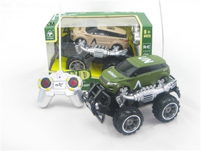 R/C 4 CHANNEL CAR W/LIGHT, NOT INCLUDED BATTERY ARMY GREEN/DESERT YELLOW - HP1073217