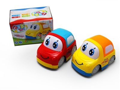 B/O CARTOON CAR W/LIGHT & MUSIC & BUMP AND GO 2ASST - HP1073364