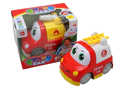 B/O CARTOON CAR W/LIGHT & MUSIC & BUMP AND GO 2ASST - HP1073366