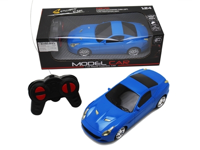 1:24 SCALE R/C CAR W/LIGHT RED/YELLOW/ORANGE - HP1073374
