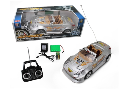 1：10 4CH RC CAR WITH LIGHT RED/BLACK/SILVER - HP1073697