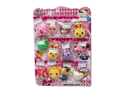 VINYL ANIMALS W/WHISTLE 12PCS - HP1073815