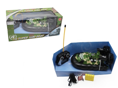 R/C BOAT W/LIGHT INCLUDED BATTERY GREEN/GRAY - HP1073902