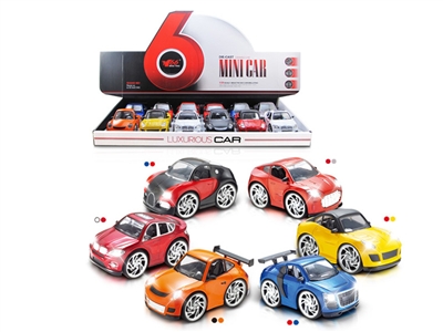 1:28 PRESS & GO DIE CAST CAR W/INDUCTIVE & LIGHT & MUSIC 6ASST 12PCS/DISPLAY BOX - HP1074295