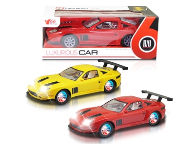 B/O BUMP & GO CAR W/LIGHT & MUSIC RED/YELLOW - HP1074316