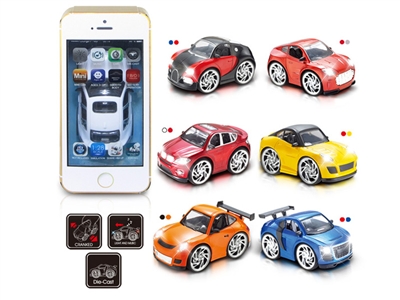 1:28 PRESS & GO DIE CAST CAR W/INDUCTIVE & LIGHT & MUSIC 6ASST - HP1074319