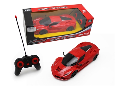 1:16四通遥控车带灯光 红黄色 - HP1074788