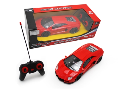 1:16四通遥控车带灯光 红橙色 - HP1074791