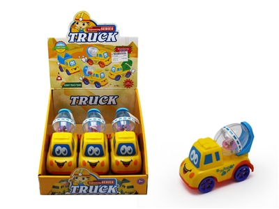 PULL LINE CONSTRUCTION CAR W/LIGHT 6PCS/DISPLAY BOX - HP1074958