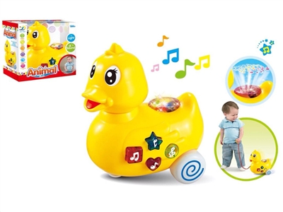 PULL LINE DUCK W/LIGHT & MUSIC & PROJECTION - HP1075031